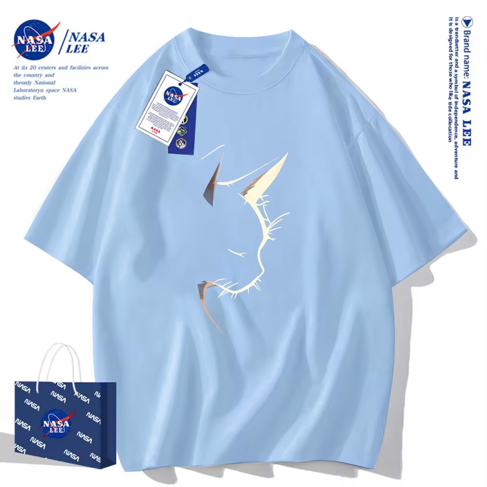 Nasa Khớp Ngắn Tay Nam Nữ Xu Hướng Thời Trang Mùa Hè 2024 Phong Cách Mới Rời Cặp Đôi Nửa Tay
