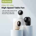 Aecooly Chic 01 Lite quạt turbo Table Fan 100 Speeds Quạt mini Màn Hình led sạc vỏ bảo vệ LED Màn Hình quạt mini cầm tay — ảnh 8