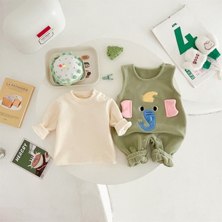 Bé Sơ Sinh Bé Trai Bé Gái Cotton Dễ Thương Mềm Mại Và Thoải Mái Mùa Đông Quần Áo Voi Xanh Áo Liền Quần Quà Tặng Giáng Sinh (0-24 tháng)