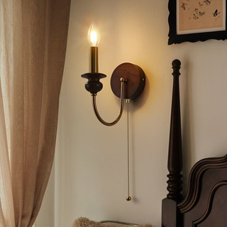 AIMI Đèn Nến Retro Led Sắt Rèn Đèn Tường Phòng Ngủ Đầu Giường Phòng Khách Chiếu Sáng Trang Trí Hành Lang / Đèn Cầu Thang