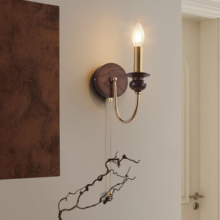 AIMI Đèn Nến Retro Led Sắt Rèn Đèn Tường Phòng Ngủ Đầu Giường Phòng Khách Chiếu Sáng Trang Trí Hành Lang / Đèn Cầu Thang