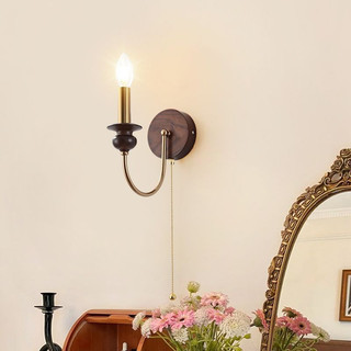 AIMI Đèn Nến Retro Led Sắt Rèn Đèn Tường Phòng Ngủ Đầu Giường Phòng Khách Chiếu Sáng Trang Trí Hành Lang / Đèn Cầu Thang