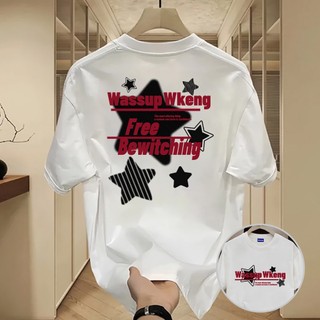 ✨Hàng có sẵn✨ WASSUP Star-Áo thun nam mới! 100% cotton, thời trang, Unisex
