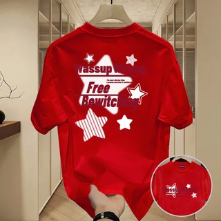 ✨Hàng có sẵn✨ WASSUP Star-Áo thun nam mới! 100% cotton, thời trang, Unisex