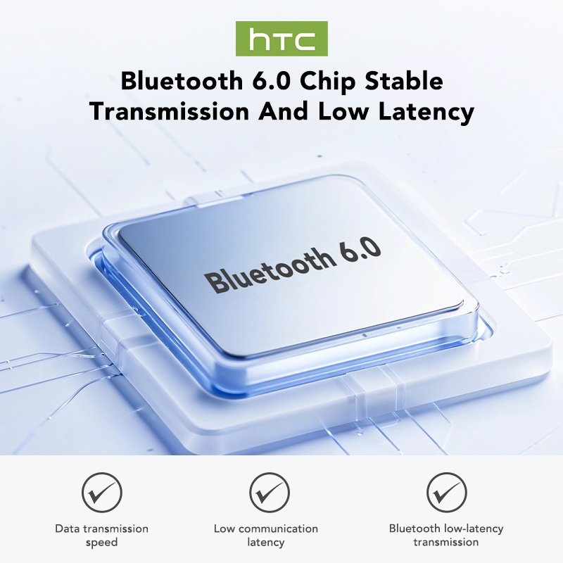 HTC NE57 Tai Nghe Phiên Dịch AI Phiên dịch đồng thời hai chiều Dịch thuật AI Bluetooth 6.0 Hỗ trợ 134 ngôn ngữ Tai nghe không dây Tai nghe móc tai không dây Âm thanh chất lượng cao Thiết kế thời trang Pin 200mAh