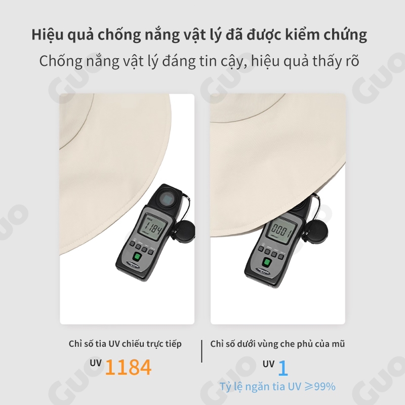 Mũ phong cách Hàn Quốc, chống UVmax, vành điều chỉnh dễ dàng