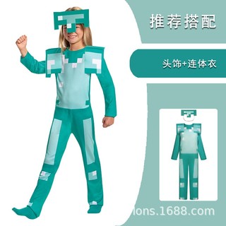 [Sản phẩm mới] Giảm giá-Bộ phim lớn của tôi Minecraft Trang phục Halloween Trang phục trẻ em cos Trang phục biểu diễn