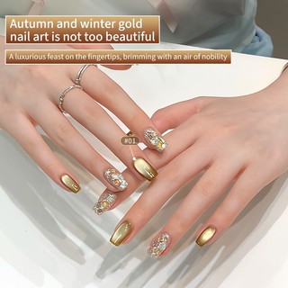 [ANNIES] Sunset Nail Polish Cat 's Eye Autumn Winter Caramel với màu nền Hạt thủy tinh Nail Shop chuyên dụng 12ml
