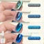 Keo đánh bóng móng tay mắt mèo màu xanh đậm Gel lót màu nâu siêu nhấp nháy cần chiếu sáng 12ml