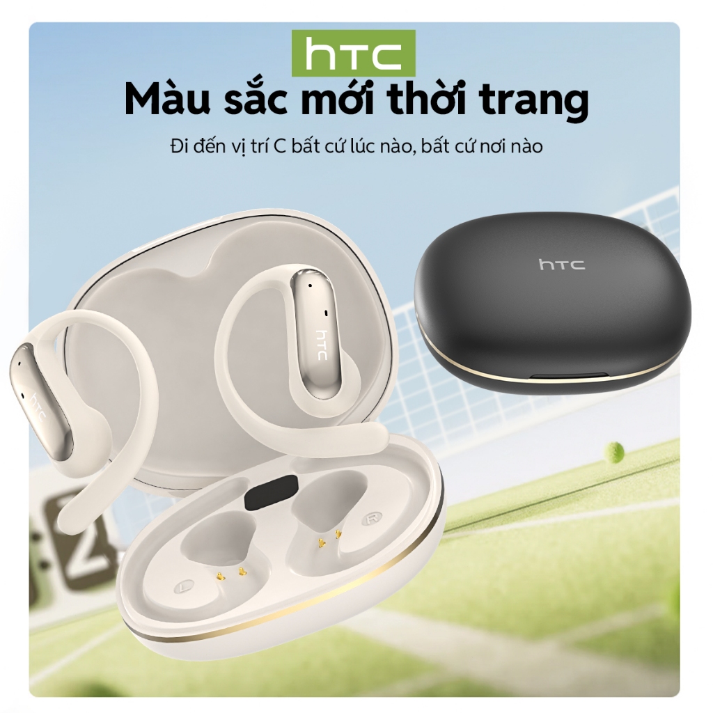Bảo hành một năm HTC NE52 AI Dịch thuật thời gian thực Tai nghe BluetoothTWS Bluetooth 6.0 Chất lượng âm thanh HiFi IPX5 Tai nghe không dây chống nước | BigBuy360 - bigbuy360.vn