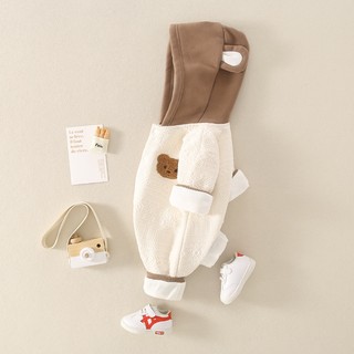 Bé Sơ Sinh Bé Trai Bé Gái Cotton Dễ Thương Mềm Mại Và Thoải Mái Quần Áo Gấu Mùa Đông Áo Liền Quần Quà Tặng Giáng Sinh (0-24 tháng)