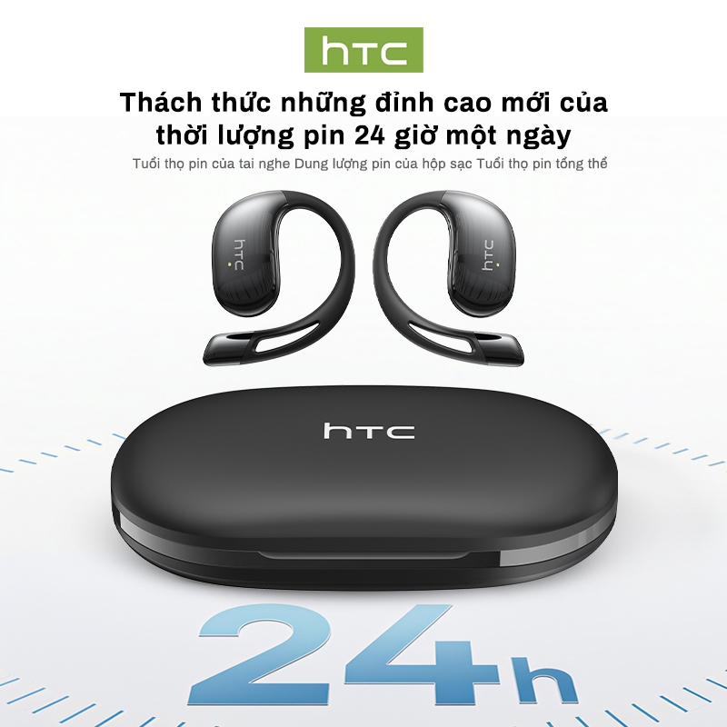 Tai nghe HTC NE57 với bản dịch thời gian thực 134 ngôn ngữ, pin 24H, chống nước IPX5 và âm thanh Hi-Fi | BigBuy360 - bigbuy360.vn