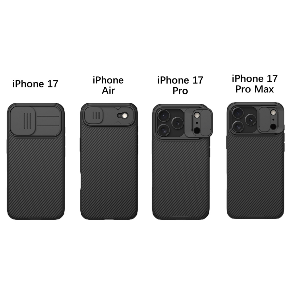 Nillkin Cho Apple iPhone 17 Pro Max Air Camshield Từ PC TPU Bảo Vệ Ống Kính Máy Ảnh Trượt Trượt Nam Châm Chống Sốc Ốp Lưng Cứng Vỏ Điện Thoại Vỏ Bảo Vệ
