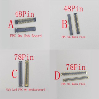 2-10 Chiếc Sạc Usb Màn Hình Lcd FPC Kết Nối Cắm Cho Samsung Galaxy M02 M022 M12 M33 M336 M23 M236 M127F Flex Cable Jack Sạc Liên Hệ Trên Ban 48 78 Pin