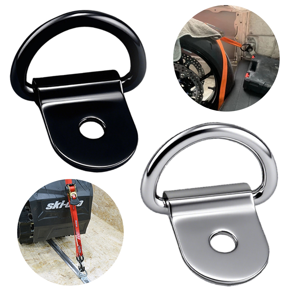 D Hình Kéo Móc Buộc Xuống Neo Vòng Sắt Thép Không Gỉ Hàng Hóa Dây Buộc Xuống Vòng Cho Xe Tải Xe Kéo RV Thuyền Phụ Kiện