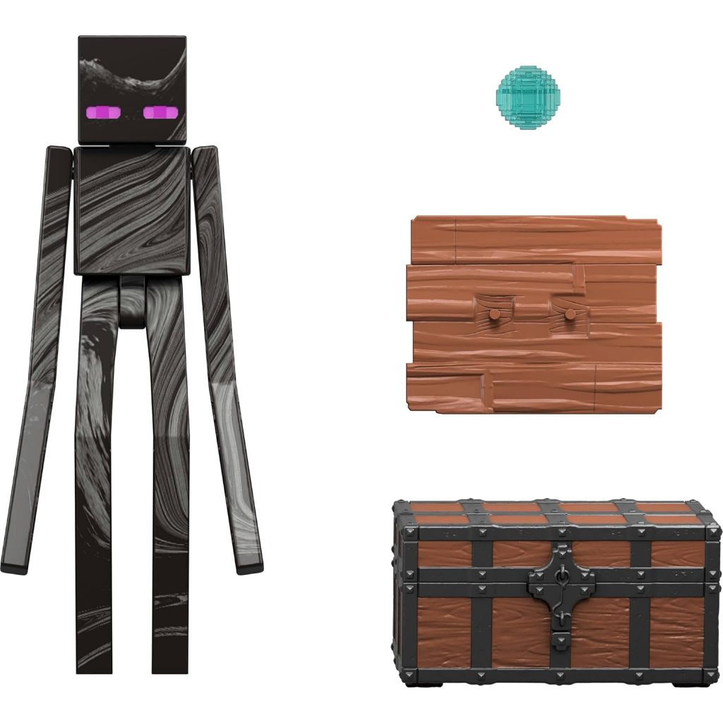 Bộ đồ chơi nhân vật và phụ kiện hành động Minecraft, Bộ sưu tập nhân vật có thể đặt ra Enderman Lấy cảm hứng từ một bộ phim Minecraft, tỷ lệ 3,25 inch JFR61