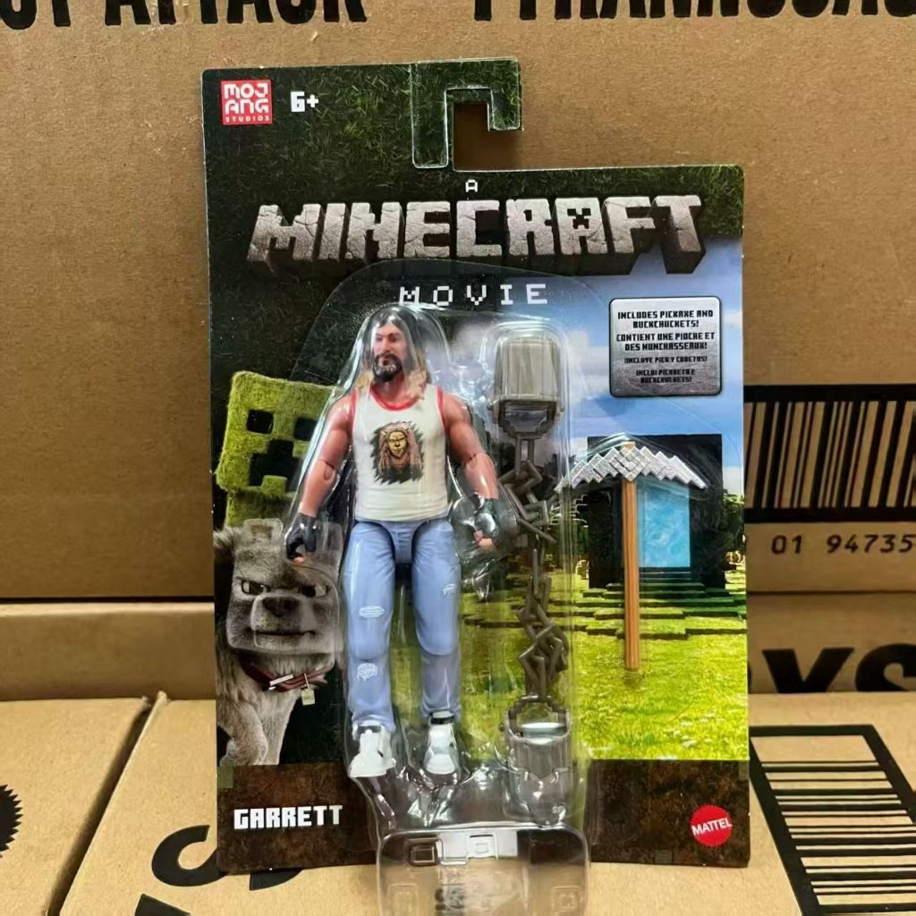 Bộ nhân vật và phụ kiện hành động Minecraft, Bộ sưu tập nhân vật có thể đặt ra Garrett Lấy cảm hứng từ một bộ phim Minecraft, tỷ lệ 3,25 inch JFR63