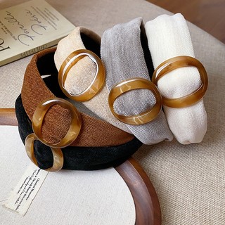 Băng đô lưỡi rộng phong cách Hàn Quốc, phụ kiện tóc đa năng dành cho nữ