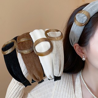 Băng đô lưỡi rộng phong cách Hàn Quốc, phụ kiện tóc đa năng dành cho nữ