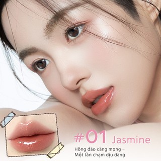 【Hiệu Ứng Bóng Nước】Romantic Beauty Son Thạch Dưỡng Ẩm Bichon Lip Jelly Bóng Mượt Như Gương Son Kem Son Đất Dưỡng Môi Kiểu Dễ Thương 2g