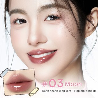 【Hiệu Ứng Bóng Nước】Romantic Beauty Son Thạch Dưỡng Ẩm Bichon Lip Jelly Bóng Mượt Như Gương Son Kem Son Đất Dưỡng Môi Kiểu Dễ Thương 2g