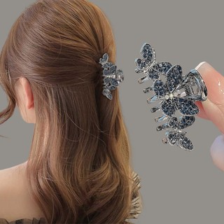 Kẹp tóc retro tinh tế với kim cương giả, phụ kiện tóc cao cấp và thanh lịch