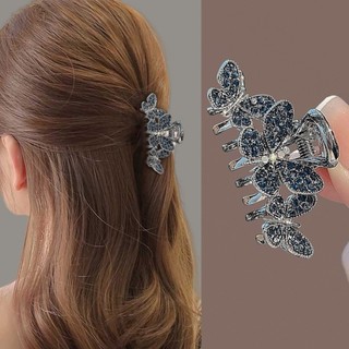 Kẹp tóc retro tinh tế với kim cương giả, phụ kiện tóc cao cấp và thanh lịch