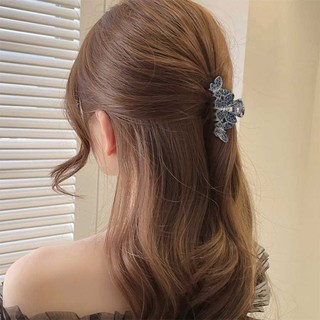Kẹp tóc retro tinh tế với kim cương giả, phụ kiện tóc cao cấp và thanh lịch