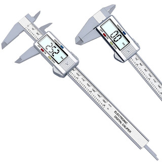 150mm LCD Kỹ Thuật Số Điện Tử Sợi Carbon Vernier Caliper Đo Micromet Đo Thước Kỹ Thuật Số Thước 6 Inch