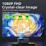 GOOJODOQ Netflix Android 13 Máy chiếu 4K Không dây Full HD 1080p 600 Lumens Máy chiếu gia đình & văn phòng Tự động đánh bóng WiFi băng tần kép 6 Hoàn hảo để chơi game — ảnh 3