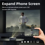 GOOJODOQ Netflix Android 13 Máy chiếu 4K Không dây Full HD 1080p 600 Lumens Máy chiếu gia đình & văn phòng Tự động đánh bóng WiFi băng tần kép 6 Hoàn hảo để chơi game — ảnh 5