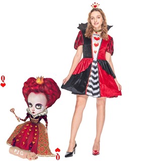 Trang phục nữ hoàng trái tim Nữ hoàng cổ tích - Đầm cosplay công chúa Disney với vương miện và chocker, phù hợp cho người lớn Halloween bữa tiệc giai đoạn fancy ăn mặc lên Trang phục
