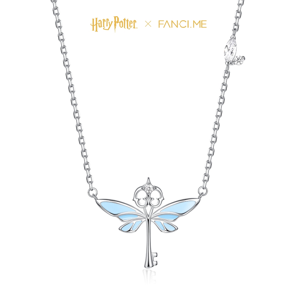 FANCIME x Harry Potter Chìa Khóa Bay Vòng Cổ Bạc Sterling Phát Sáng Trong Bóng Tối Thiết Kế Mặt Dây Chuyền Trang Sức Thời Trang