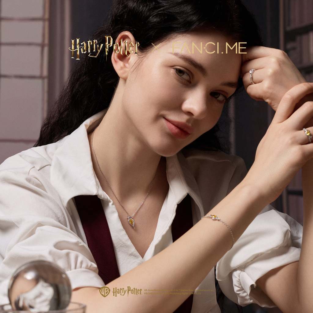 FANCIME x Harry Potter Felix Felicis Chúc may mắn và hạnh phúc Vòng cổ bạc Sterling