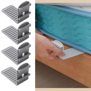 4 / 8 Chiếc Đa Năng Chống Trơn Trượt Ga Trải Giường Bằng Nhựa Có Thể Điều Chỉnh Nắp Giường Cố Định Kẹp Hộ Gia Đình Chống Trộm Chốt Nhà