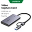 Thẻ ghi Video & âm thanh UGREEN 2 IN 1 HDMI sang USB 4K 30Hz Loop-out 2K 30Hz Ghi Video Phát trực tiếp cho Windows mac OS OBS