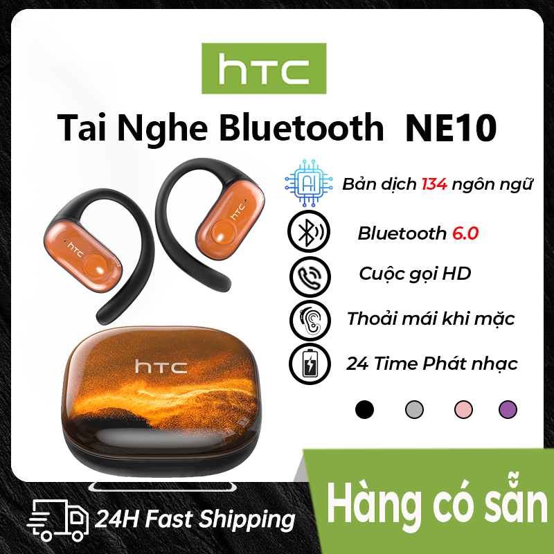 Tai nghe không dây HTC NE10 Bluetooth 6.0 HD Voice ENC Giảm tiếng ồn thông minh OWS HIFI Chất lượng âm thanh IPX5 Chống nước