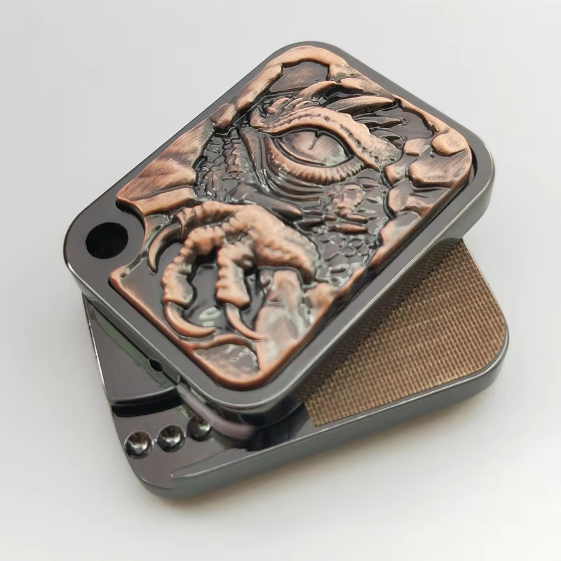 1 BPMODS Rồng Đẩy Fidget Trượt EDC Fidget Cảm Giác Chịu Áp Lực Kim Loại Fidget Xoay Đồ Chơi Đầu Ngón Tay Con Quay Hồi Chuyển Đồ Chơi