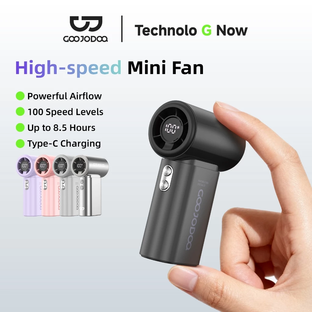 Quạt mini GOOJODOQ GFS017 cầm tay turbo