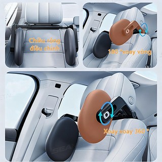 SEAMETALTAL Tựa Đầu Ô Tô Memory Xốp Bên Gối Ngủ Có Thể Điều Chỉnh Đa Năng Cổ Gối Có Móc Kép Tựa Đầu Cho Người Lớn Trẻ Em