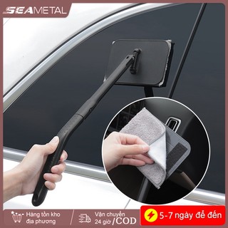 SEAMETAL Xe Phía Trước Kính Chắn Gió Bàn Chải Làm Sạch Velcro Bụi Lau Bụi Lau Có Thể Tháo Rời Có Thể Giặt Xe Quét Bụi