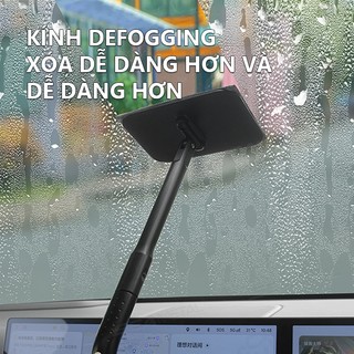 SEAMETAL Xe Phía Trước Kính Chắn Gió Bàn Chải Làm Sạch Velcro Bụi Lau Bụi Lau Có Thể Tháo Rời Có Thể Giặt Xe Quét Bụi