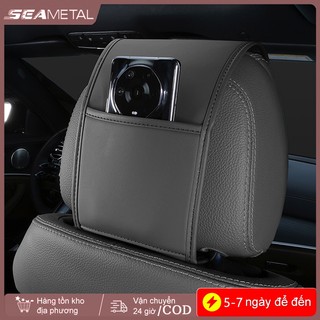 SEAMETAL Ghế Ngồi Ô Tô Tựa Đầu Bảo Vệ Bao Túi Bảo Quản Da PU Bền Xe Cổ Gối Ô Tô Ô Tô Chống Bụi Chống Trầy Xước Đa Năng