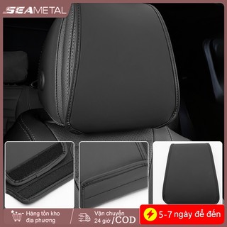 SEAMETAL Ghế Ngồi Ô Tô Tựa Đầu Bảo Vệ Bao Túi Bảo Quản Da PU Bền Xe Cổ Gối Ô Tô Ô Tô Chống Bụi Chống Trầy Xước Đa Năng