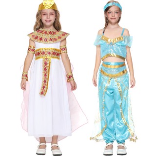 Trẻ Em Ai Cập Trang Phục Bé Gái Công Chúa Ai Cập Cleopatra Đầm Trẻ Em Ả Rập Công Chúa Cosplay Đầm Halloween Trang Phục Cho Bé Gái