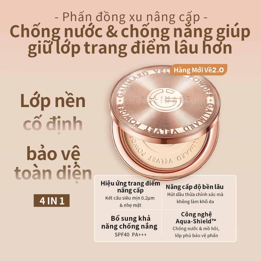 （Mua 1 Tặng 3）Phấn Nén kiềm dầu GALIMARD Soft Mist 24h Phấn Phủ trang điểm Mềm Mại Lâu Trôi 3g/5g/8g/9g/15.5g