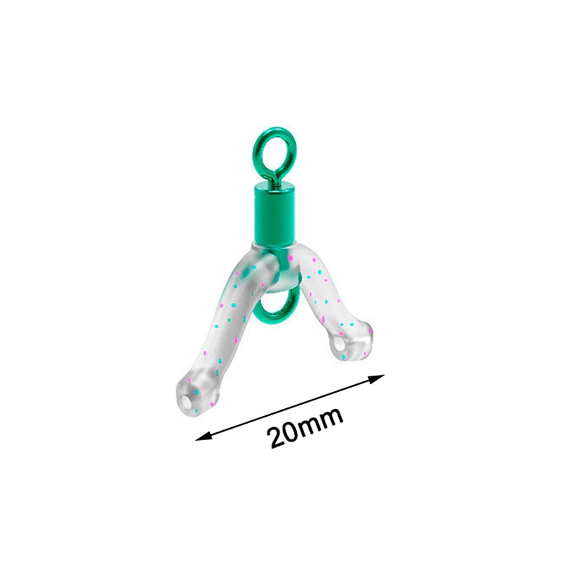 Phụ kiện câu cá gồm 10 móc dây hình chữ Y xoay chống rối