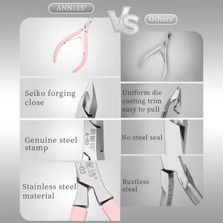 [ANNIES] Kéo da chết cao cấp hai lớp tẩy tế bào chết bằng thép không gỉ Sharp Easy-