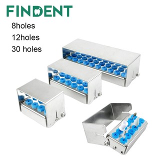1 Chiếc Nồi Hấp Nha Khoa Bur Holder 8 / 12 / 30 Lỗ Hộp Khử Trùng Endo File Hộp Khử Trùng Kim Cương Burs Khoan Khối