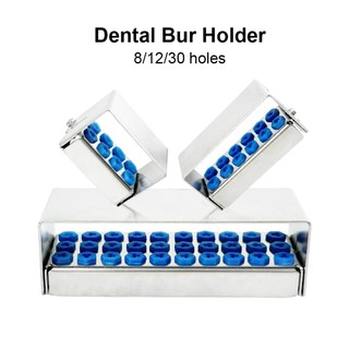 1 Chiếc Nồi Hấp Nha Khoa Bur Holder 8 / 12 / 30 Lỗ Hộp Khử Trùng Endo File Hộp Khử Trùng Kim Cương Burs Khoan Khối